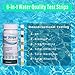 DMight Pool Test Strips, 6-in-1 Water Quality Test Strips, Spa Test Strips for Hot Tubs - Total Chlorine, Free Chlorine/Bromine, pH, Total Alkalinity, Cyanuric Acid, Total Hardness. (2 Pack)