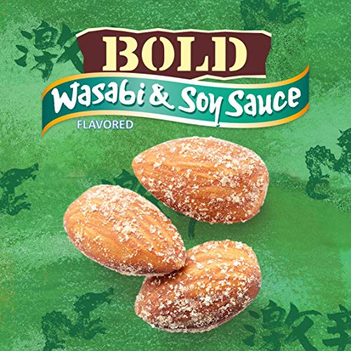 Blue Diamond Almonds Bold Variety Pack - Salt N' Vinegar, Habanero BBQ, and Wasabi & Soy Sauce Flavored Snack Nuts, 16 Oz Resealable Bags (Pack of 3)