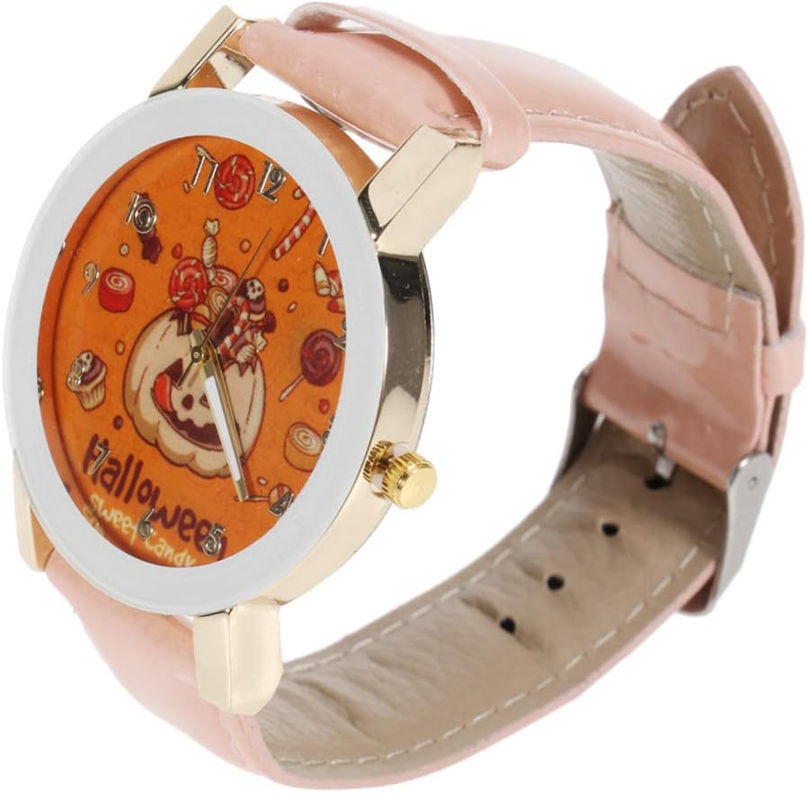 Balacoo 1pc Women Wristwatch Fashionable Lucky Beautiful Scale Halloween Pumpkin Wristwatch Quartz Watch Elegant Watch Jewelry for Girls Ladies - Image 5