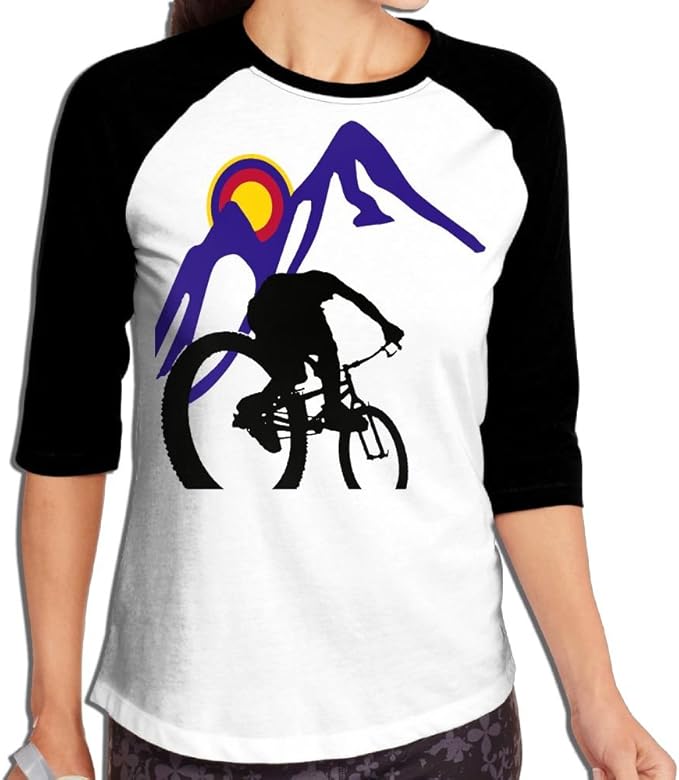 TCC033 Women's Mountain Bike Race Raglan T Shirts 3/4 Sleeve Bottoming