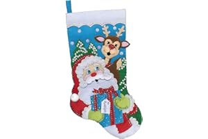 DESIGNWORKS INK DESIGN WORKS Present for Rudolph Felt Stocking Kit