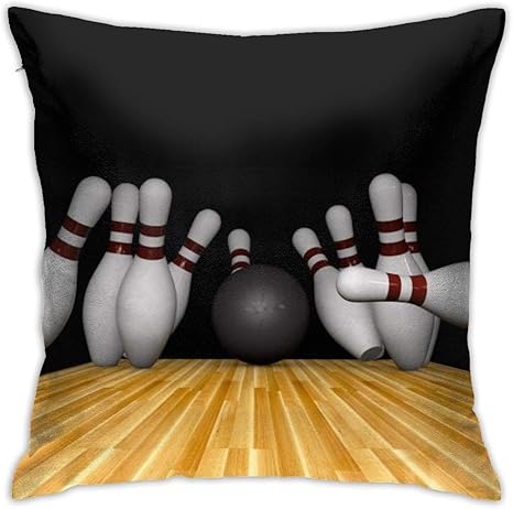 Amazon 枕カバー ボウリングボール ポリエステル クッション 四角い箱 枕カバー ソファの家の装飾45 X 45 Cmを投げます 枕カバー ピローケース オンライン通販
