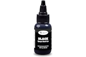Alumilite Liquid Color Dye (Black, 1 oz) Highly Concentrated Tint for Casting Resin, Polyester, and Urethane - Ideal for Clear, Translucent, or Opaque DIY Arts and Crafts, Beginners & Professionals