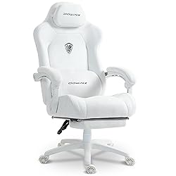 Dowinx Big and Tall Gaming Chair, Suede Fabric Game