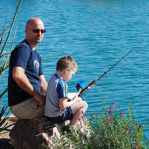 Kids Fishing Pole, Portable Telescopic Fishing Rod and Reel Combo Kit
