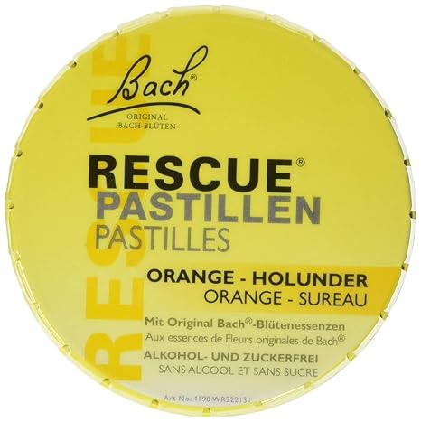 Bach Original Rescue Pastillen Orange Holunder 50 g