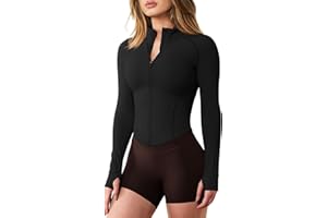 GYM RAINBOW Womens Snatched Workout Jackets Lightweight Zip Up Slim Fit Gym Track Athletic Jackets with Thumb Holes