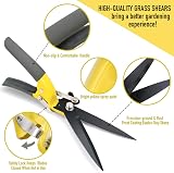 Jardineer Sharp Grass Shears Handheld SK5 Steel Blades Lightweight Ergonomic view 4