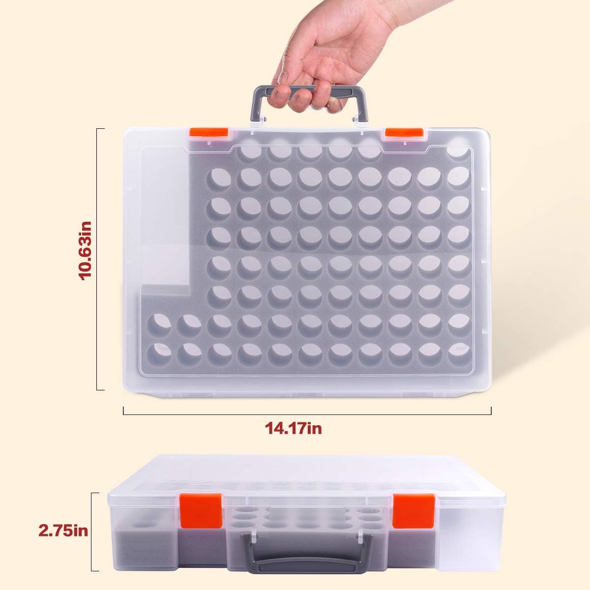 Essential Oil Storage Case Contains 73 Bottles and accessories with Stickers, Opener, Funnels, Pipettes, Bottles Organizer Holder Container (Not Include Bottles)