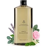 AromaPlan Hotel Scents Minty Eucalyptus 16 Fl Oz (473ml), Home Luxury Aroma & Hotel Diffuser Oil- Hotel Diffuser Oil for Aromatherapy- USA Made, Bigger Bottle, Bolder Aroma & Longer Lasting