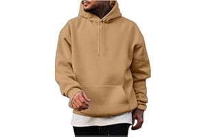 Mens Hoodies Lightweight Pullover Hooded Sweatshirt with Kangaroo Pocket Casual Gym Everyday Wear Hoodie