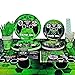 WERNNSAI Video Game Party Tableware Set - Game Theme Party Supplies for Boys Game Players Geeks Includes Cutlery Bag Table Cover Plates Cups Napkins Straws Utensils Serves 16 Guests 146 PCS
