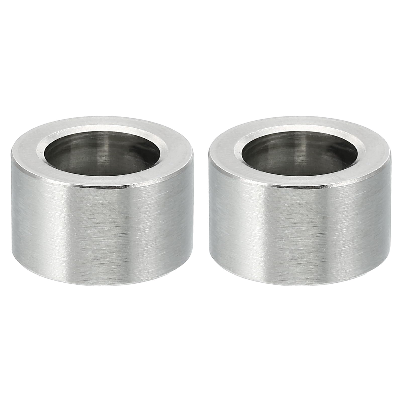 PATIKIL M10 Stainless Steel Spacers, 2 Pcs Metal Spacer Stainless Steel 10.2mm ID x 16mm OD x 10mm L Spacer Screw Standoff Round for 3/8" M10 Screw Bolts