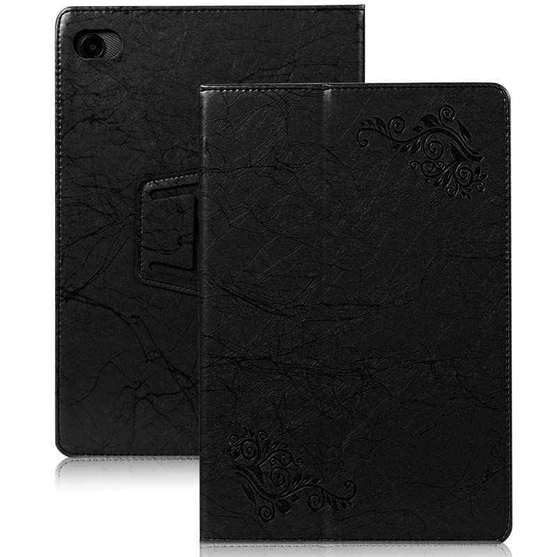 INSOLKIDON Compatible with Case for Teclast P25 10.1 inch tablet, Full Coverage Ultra Slim leather Cover Case with folding Stand Cover Rugged with Auto Sleep/Wake (Black)