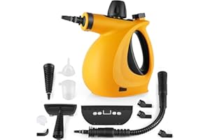 VIVIBYAN Steam Cleaner, Pressurized Chemical-Free Handheld Steam Cleaner for Home Use with 11pcs Multi-Surface Tools, Multipurpose Steamer for Cleaning Home, Upholstery, Grout, Tile and Car Detailing