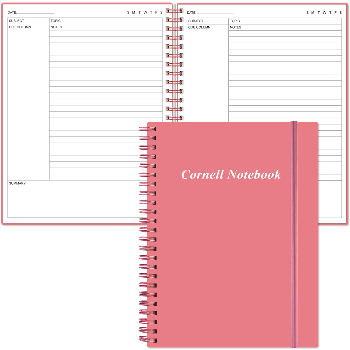 A4 Cornell Notes Notebook - 8.5" x 11" College