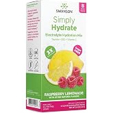Swanson Simply Hydrate Sugar-Free Electrolyte Mix, Variety Pack, 8 Packets | For Athletes and Active Adults Seeking On-the-Go Hydration, Replenishes Potassium and Magnesium without Added Sugars