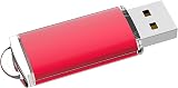 KOOTION 64GB USB 2.0 Flash Drive Red Keychain Design LED Indicator Plug Play view 8