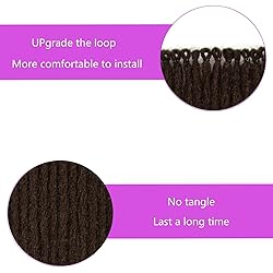 plenday 1B/Medium Auburn Dreadlocks Extensions 22