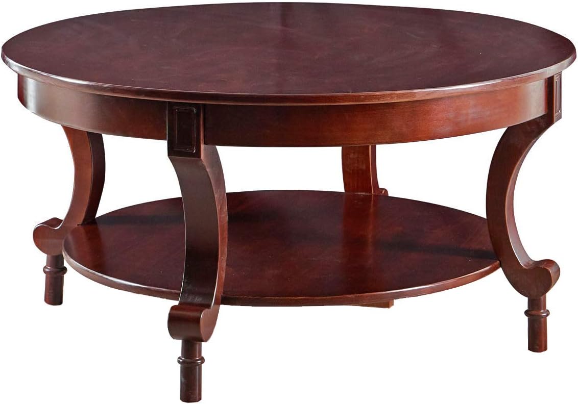  Brand – Ravenna Home Traditional Solid Pine Coffee Table, 19''H, Espresso Finish: Furniture & Decor