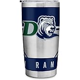 Rico Industries NCAA Drew Rangers Standard 20oz Stainless Steel Tumbler with Lid - Great For Coffee, Tea, Water or Cocktails