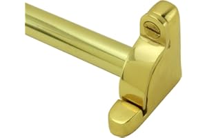 Renovators Supply Manufacturing Stair Carpet Rods 39.5 In. Bright Brass Carpet Runner Rods With Holder Bracket Hardware