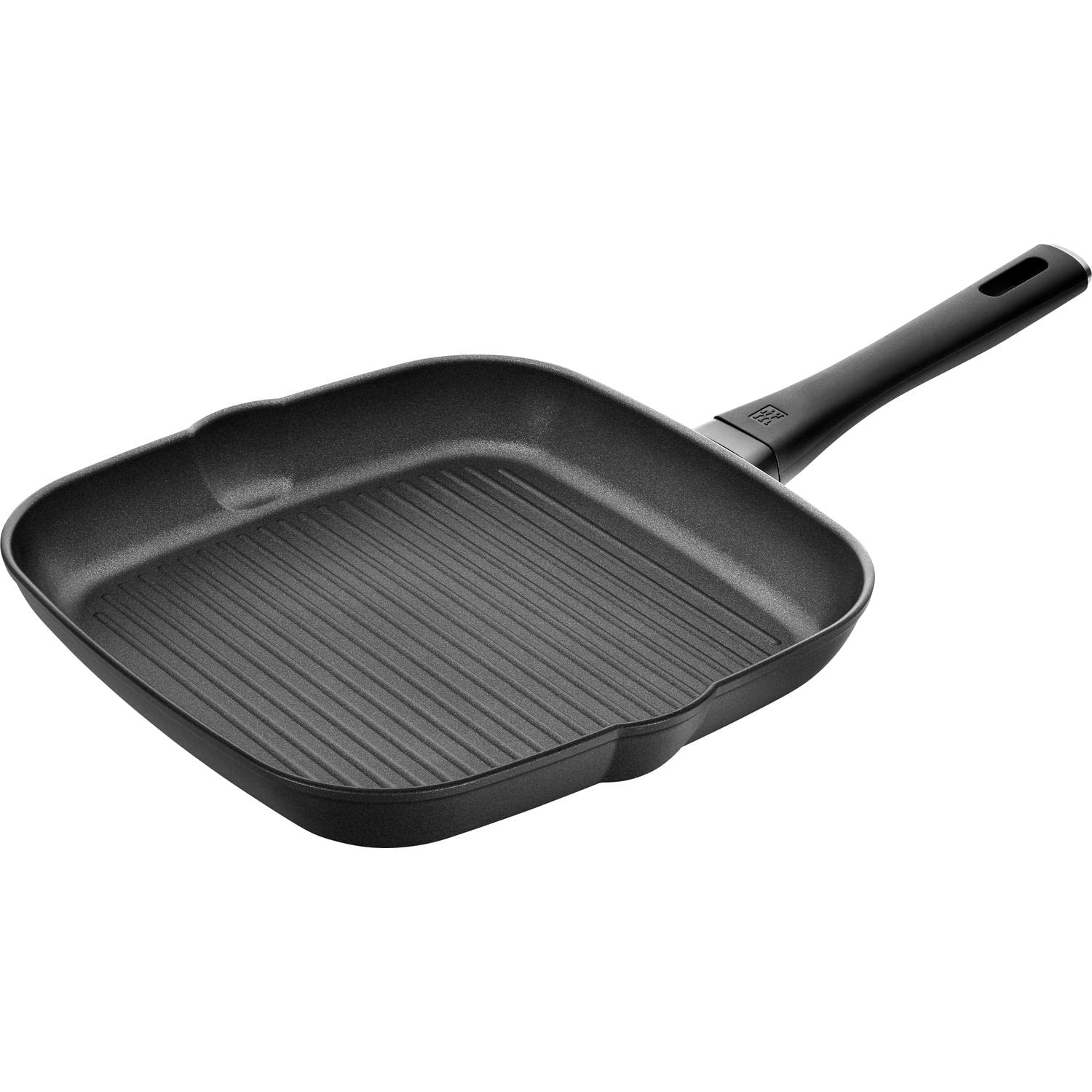 ZWILLING Shine 28 cm Aluminium Rectangular Frying Pan with Non-Stick Coating - Black