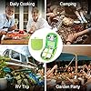 Odoland-Stainless-Steel-Camping-Cutlery-Set-with-Spoon-Fork-Knife-Plate-Bottles-Opener-Table-Napkins-and-Storage-Bag-Kitchen-Tableware-Kit-for-Daily-Meal-or-Outdoor-Hiking-Picnic-for-Two-People Odoland Camping Cutlery Set for 2 People - Durable Stainless Steel Kitchen Tableware Kit with Spoon Fork Bottle Opener…