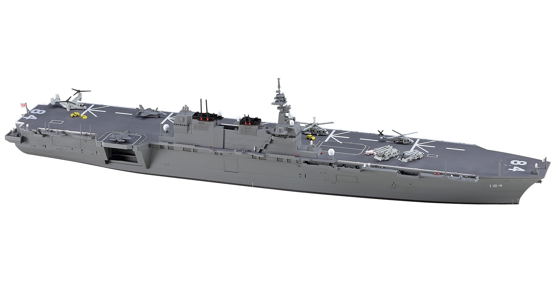 HasegawaHWL032 1:700 JMSDF DDH Kaga Model