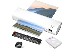 IBZDI 9 Inch Laminator Machine with Never Jam Technology, 40 Laminating Sheets
