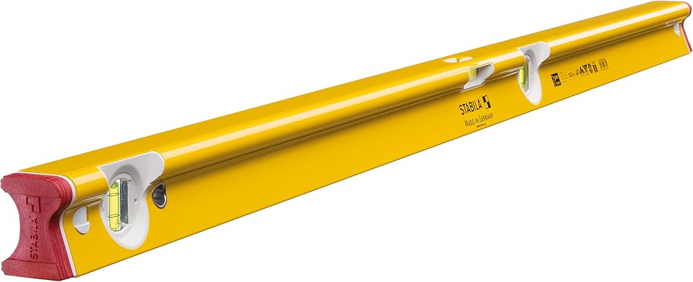 Stabila R-Type Level 120cm Spirit Level Yellow Black