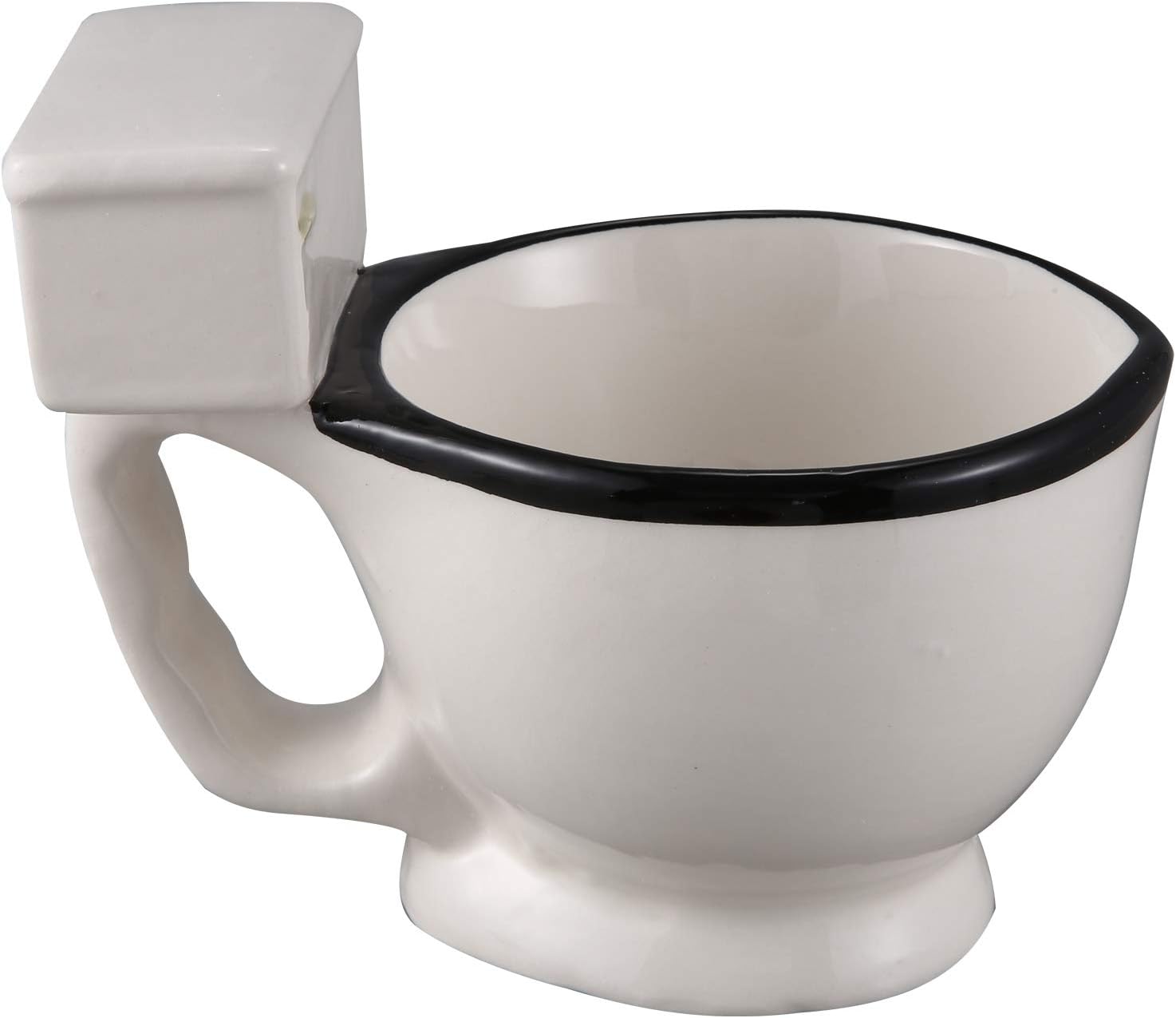 Beauneo Novelty Toilet Ceramic Mug with Handle 300Ml Coffee Tea Milk