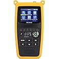 Satellite Finder Meter Satellite Si gnal Locator DVB S / S2X Si gnal Measuring Meter Detector Receiver with Flashlight Backlit Buttons,2.1in Colorscreen,800mAh Battery