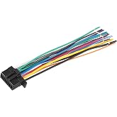 Motoforti Universal Car Stereo CD Player Wiring Harness for Kenwood | Car Auto Wire Radio Adapter Install Plug, 16 Pins, Long Lasting, Durable Material, Plug and Play