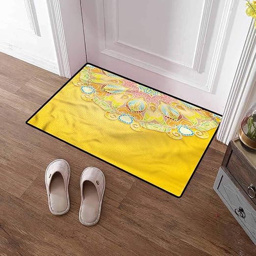 SCOCICI1588 Floor Mat Yellow, Spring Garden East Indoor