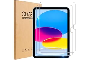 TopEsct 2-Pack Screen Protector for ipad 10th Generation(10.9-Inch, 2022 Model, 10th Gen),9H Tempered Glass Film,Anti-Scratch,HD Clear