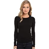 Splendid 1x1 Rib Classic Long Sleeve Crew Neck Tee