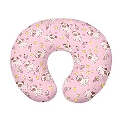 TSVAGA Nursing Pillow Cover, Pink Dog Cake, Fits