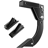 Hitch Mounted Trencher Fits 3 Point Hitch, Heavy Duty Subsoiler, Hitch Lawn Ripper for ATV/UTV Tractor, Updated Adjustable 16" Trenching Shank Plow, Thicken Trench Digger with 2pcs Replaceable Teeth