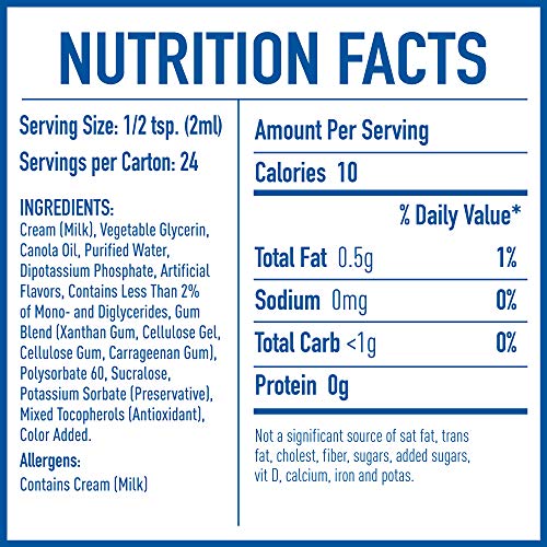 EQUAL Café Coffee Creamers Hazelnut, LowCalorie Coffee Creamer, 1.62