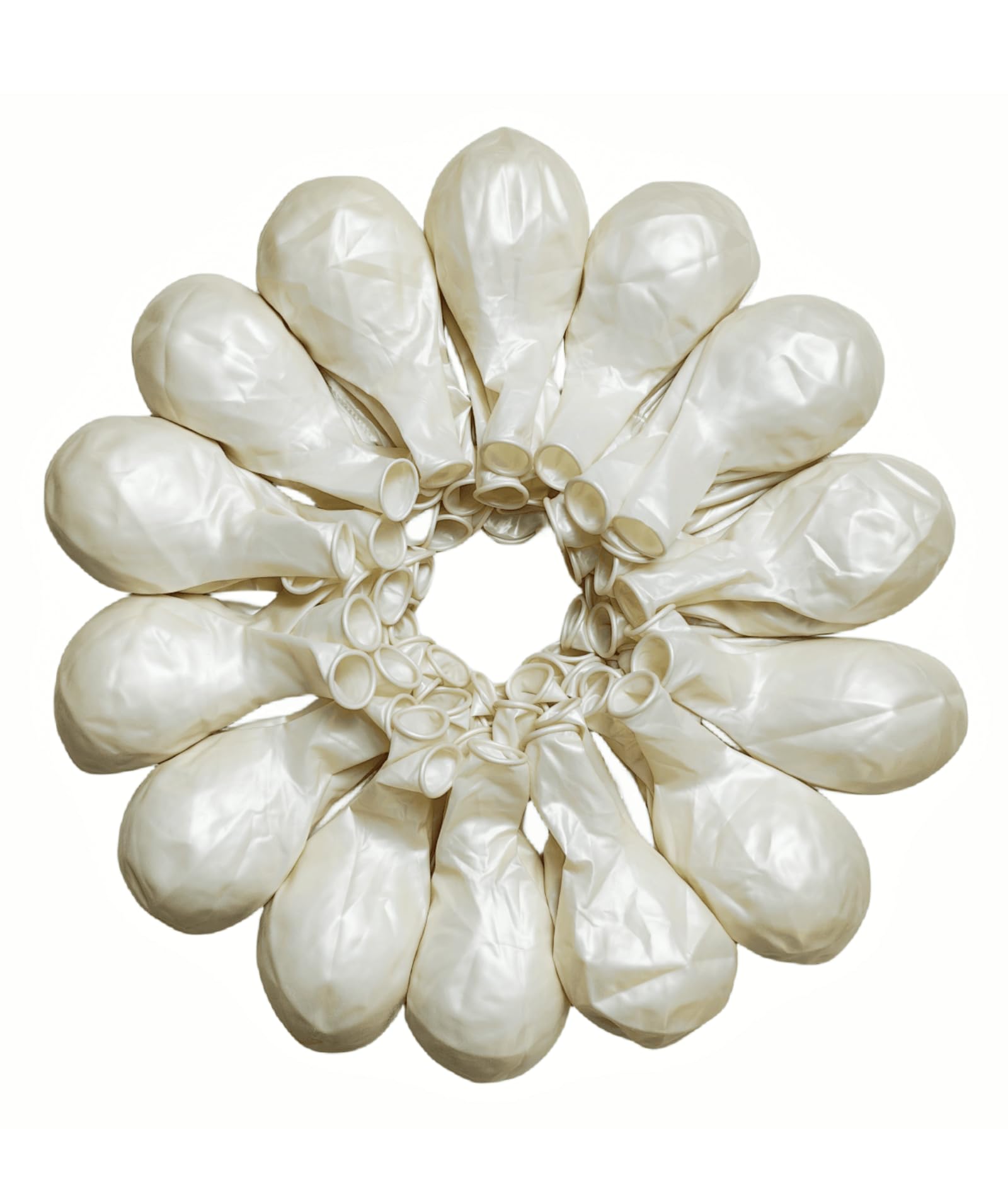 Photo 1 of 90 Pack White Pearl Balloons 18 inch Pearl White Latex Party Balloon Bulk for Various Party Events Decorations