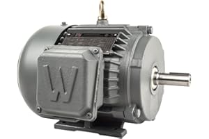 1 HP 3 Phase Electric Motor 143T Frame 1800 RPM TEFC 230/460V Worldwide Electric PEWWE1-18-143T