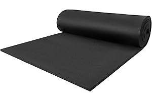 IVWNNN Neoprene Sheet Sponge Foam Rubber Non-Adhesive Foam Rubber Padding Neoprene Cut to Size Foam for DIY, Gaskets, Crafts, and Tool Box Liner (1/2" Thick × 17" Wide × 60" Long)