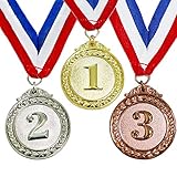 Myartte Award Medals Value 3 Pack Gold Sliver