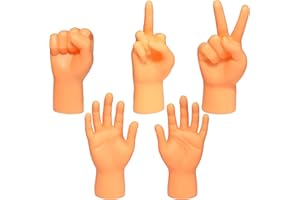 AQKILO® Tiny Hands Miniature Finger Puppets, Party Favors, Educational, TikTok Toys, 5 Pieces