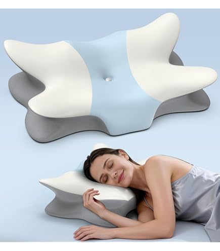 Amazon.com: Cervical Neck Pillow for Pain Relief, Bed Pillows for