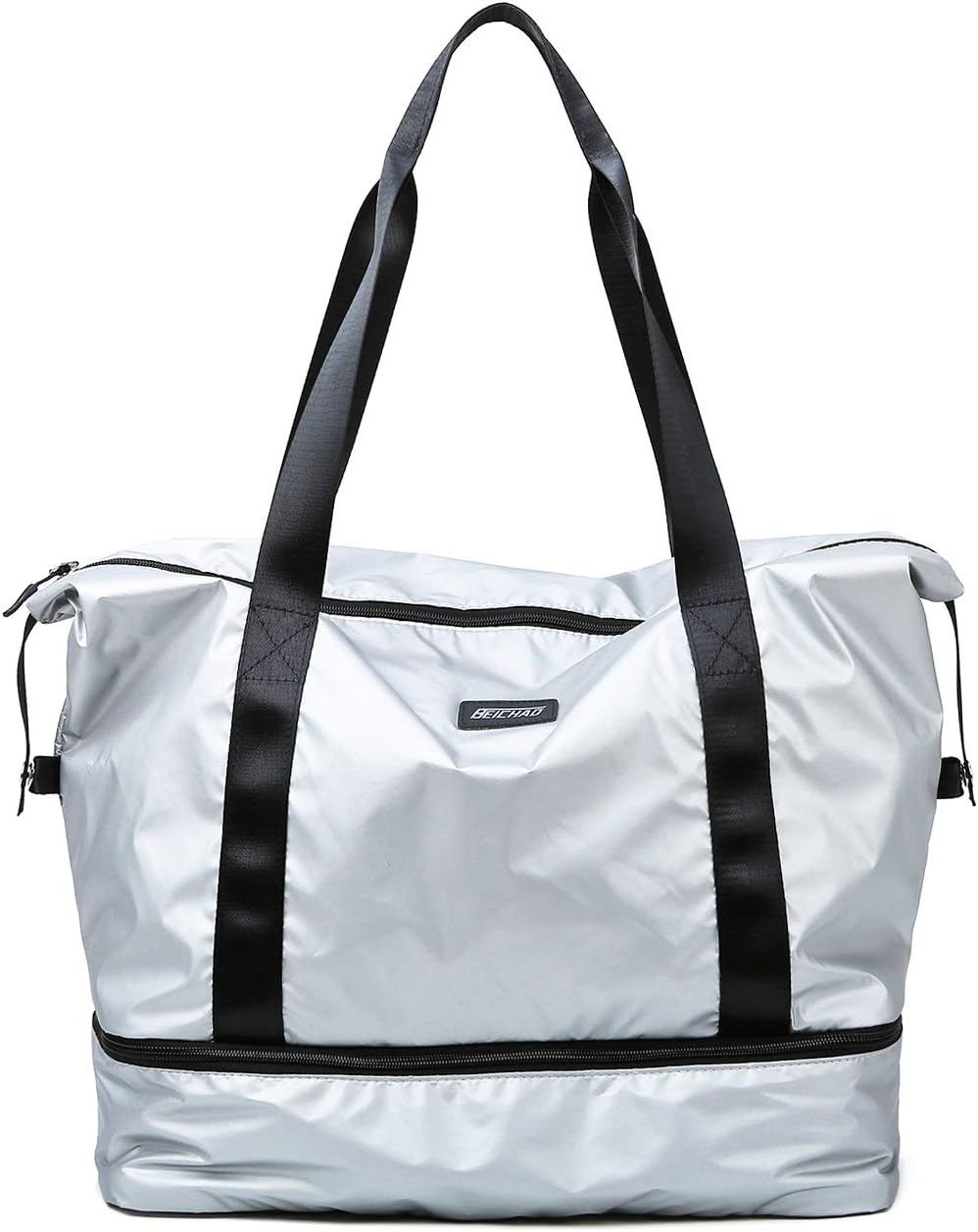 travel tote bag with shoe compartment