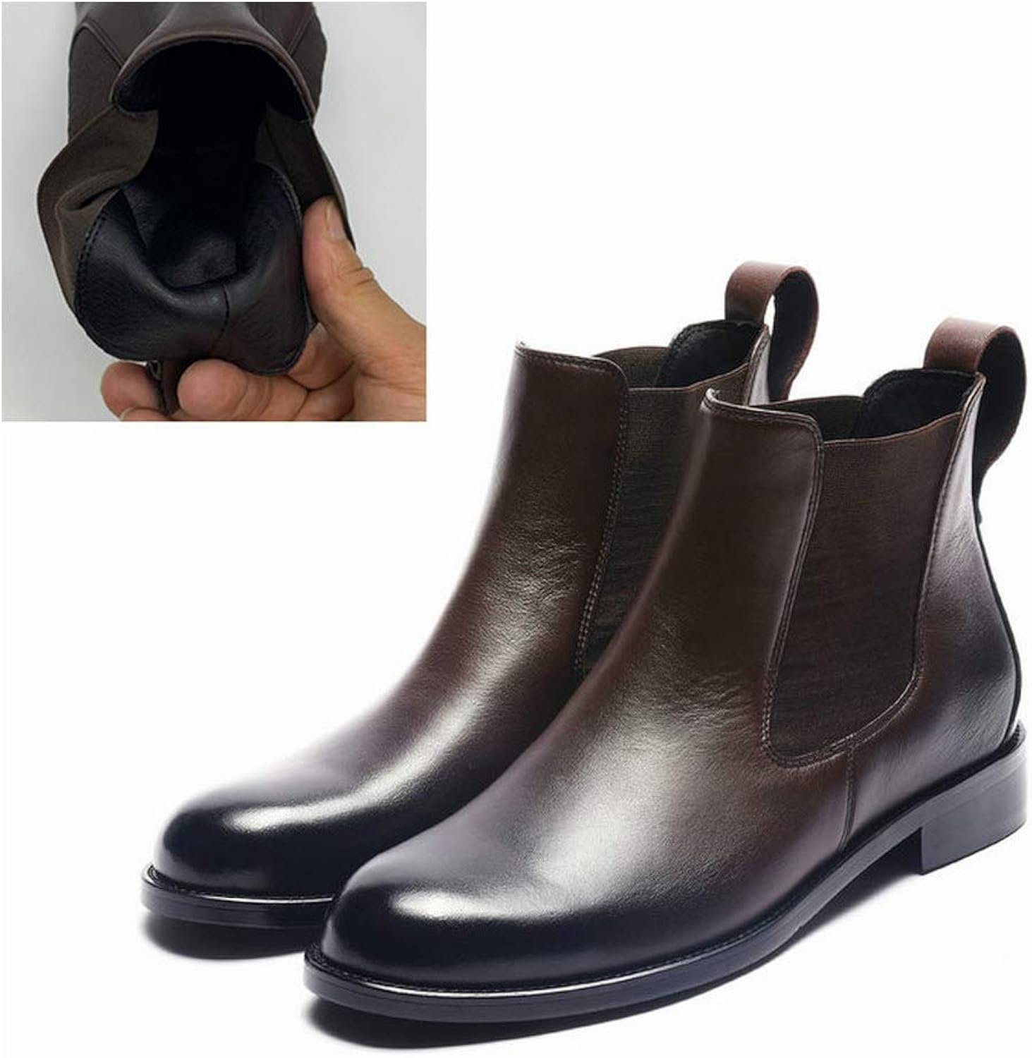 ladies brogue chelsea boots