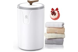 Labiim [Upgraded Comfort & Silent] Towel Warmer Bucket, 20L Fast Heating Towel Warmer for Spa & Bathroom Wood Handle Auto-Off Blanket Heater Time Adjustable for Family, Gym, PJs, Ideal Winter Gifts