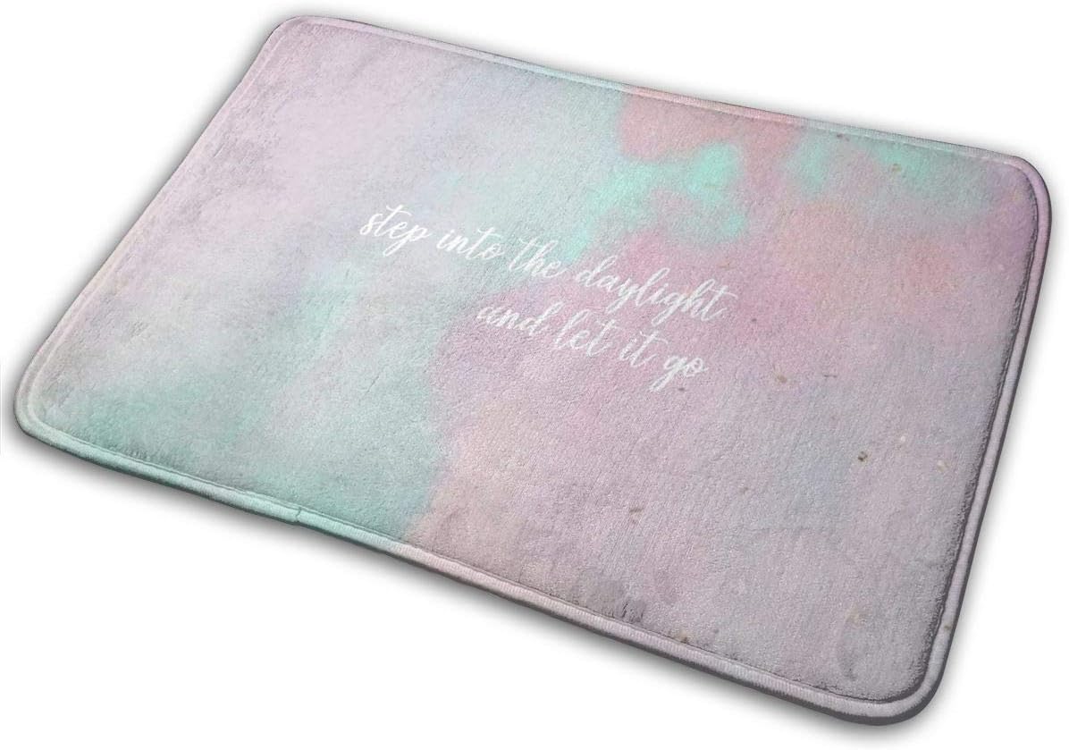 Chimmy95 Step Into The Daylight and Let It Go- Taylor Swift Welcome Doormat Indoor Outdoor Entrance Rug Floor Mats Shoe Scraper 15.8'X23.6'